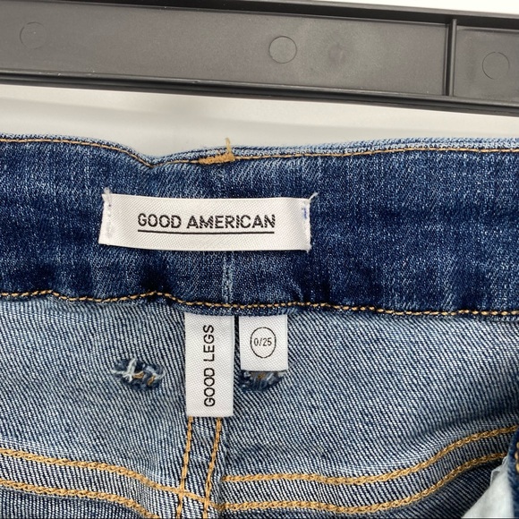 Good American NWT Good Legs Extreme Stiletto Blue Stretch Denim Jeans 0 25 New - Picture 8 of 12